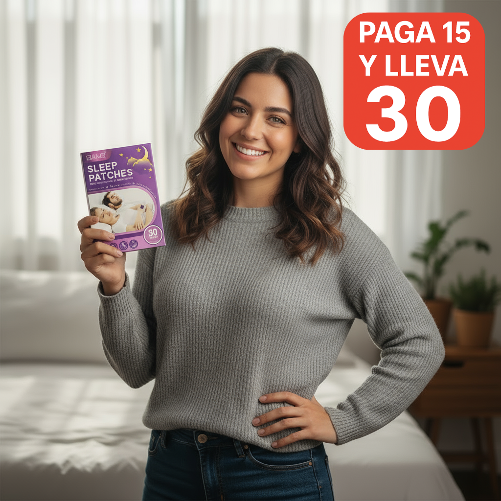 🔥 Paga 15 parches, Lleva 30 SOLO por HOY – SleepPatch™: duérmete rápido desde la primera noche.