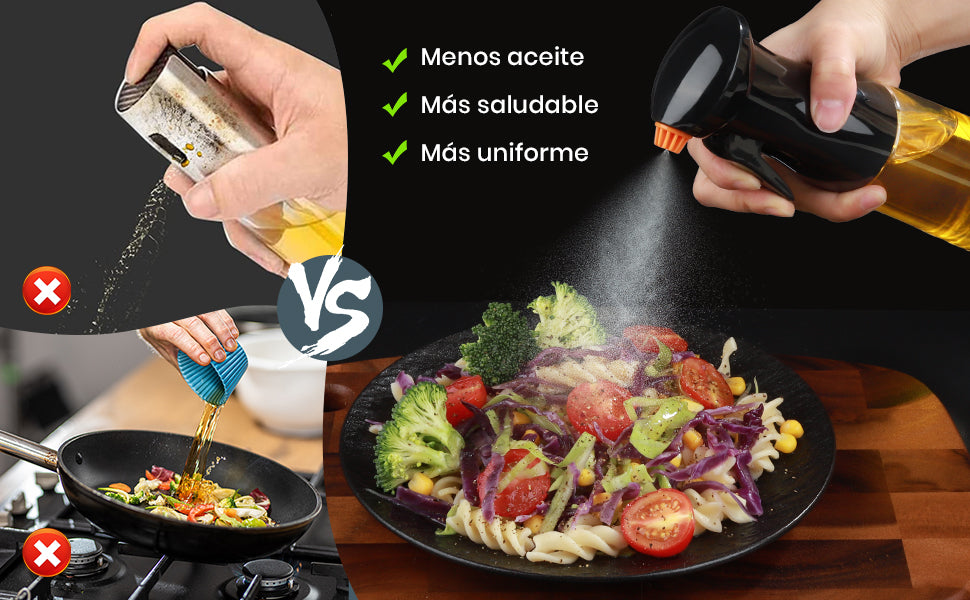 SprayChef™ – Dispensador Aceite de Vidrio Premium