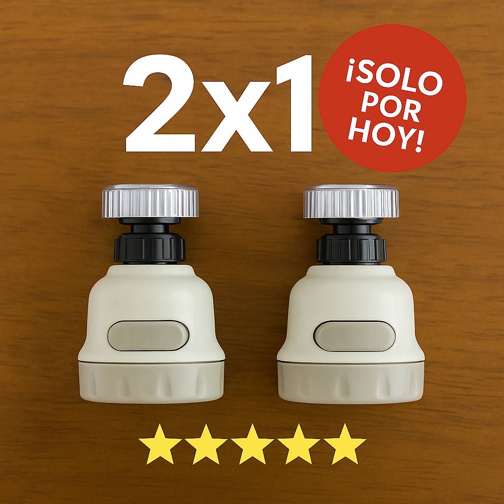 🔥 2x1 SOLO por HOY | AquaLuxe Pro™ - Purifica el agua de tu cocina