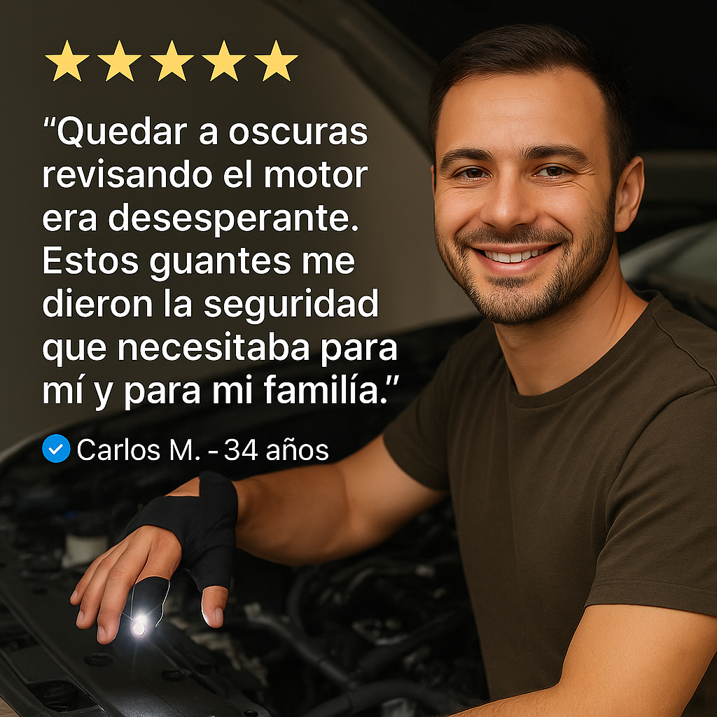🔥 Lleva 2 paga 1 SOLO por HOY - LumiHand Pro™ | Guante LED con puntero