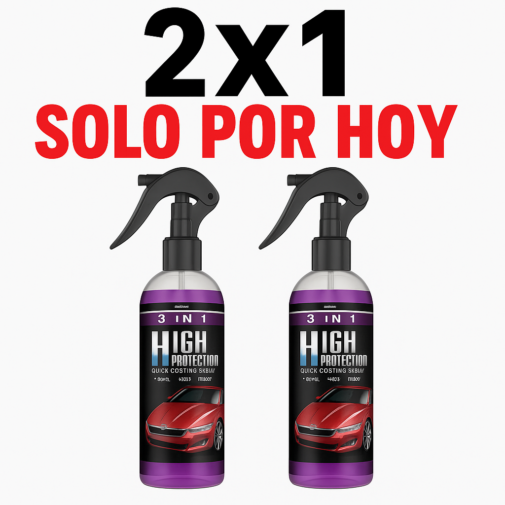 RECUBRIMIENTO NANO CERAMICO VEHICULO 3 EN 1