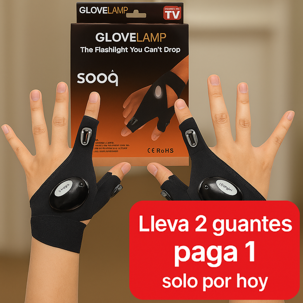 🔥 Lleva 2 paga 1 SOLO por HOY - LumiHand Pro™ | Guante LED con puntero