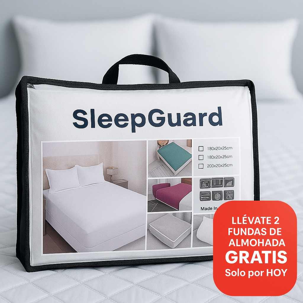🎁 Pack SleepGuard™ – Llévate 2 fundas de almohada GRATIS Solo por HOY | Cubre colchón 100% Impermeable