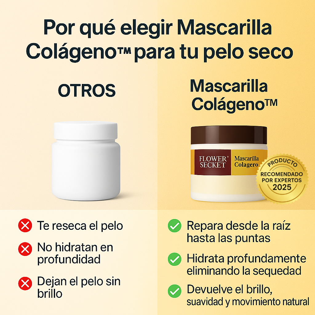 🎁 2x1 SOLO por HOY – CollagenMask™: Mascarilla Capilar con Colágeno