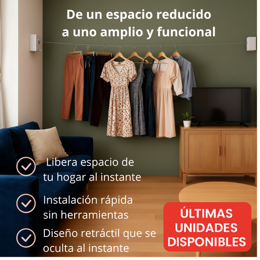 🔥 ÚLTIMAS unidades – SpaceLine™: De espacio reducido a uno amplio y funcional