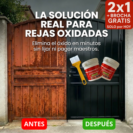 🎁 2x1 + Brocha GRATIS SOLO por HOY | ÓxidoFix™: Removedor de Óxido