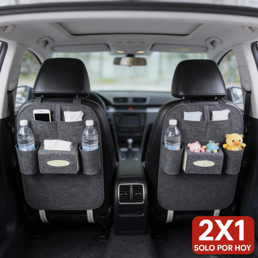 🎁 2x1 SOLO por HOY | AutoOrden™: Auto limpio y ordenado, incluso con niños