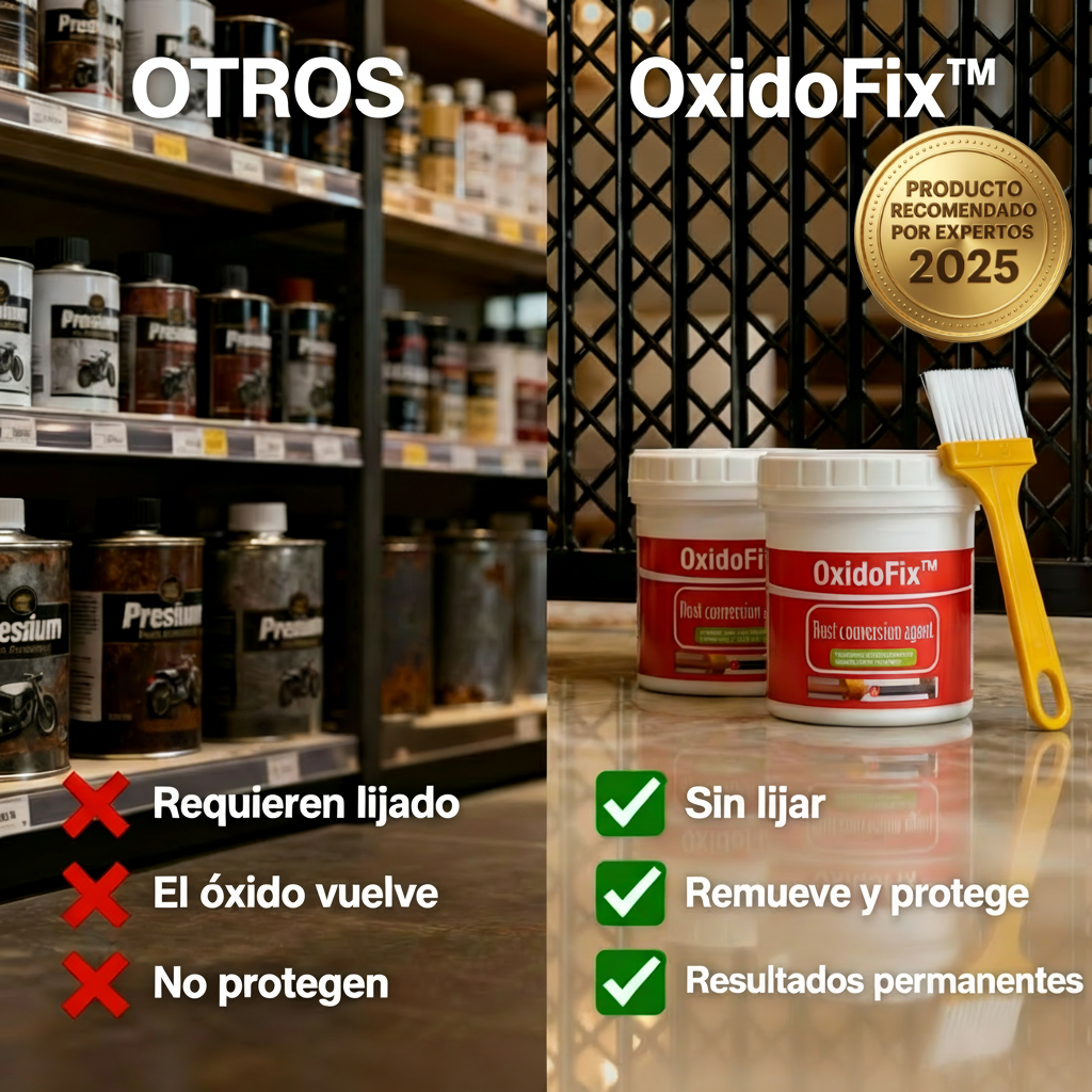 🎁 2x1 + Brocha GRATIS SOLO por HOY | ÓxidoFix™: Removedor de Óxido