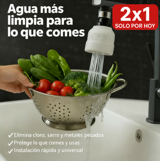 🔥 2x1 SOLO por HOY | AquaLuxe Pro™ - Purifica el agua de tu cocina