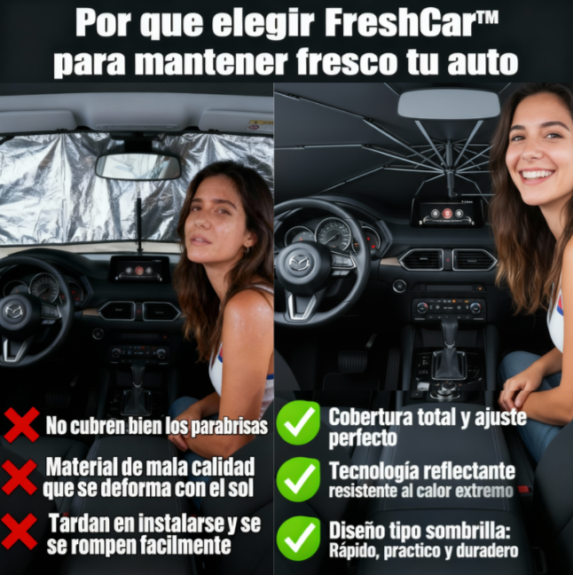 🔥 ÚLTIMAS unidades disponibles – FreshCar™: De un calor agobiante a un interior siempre fresco