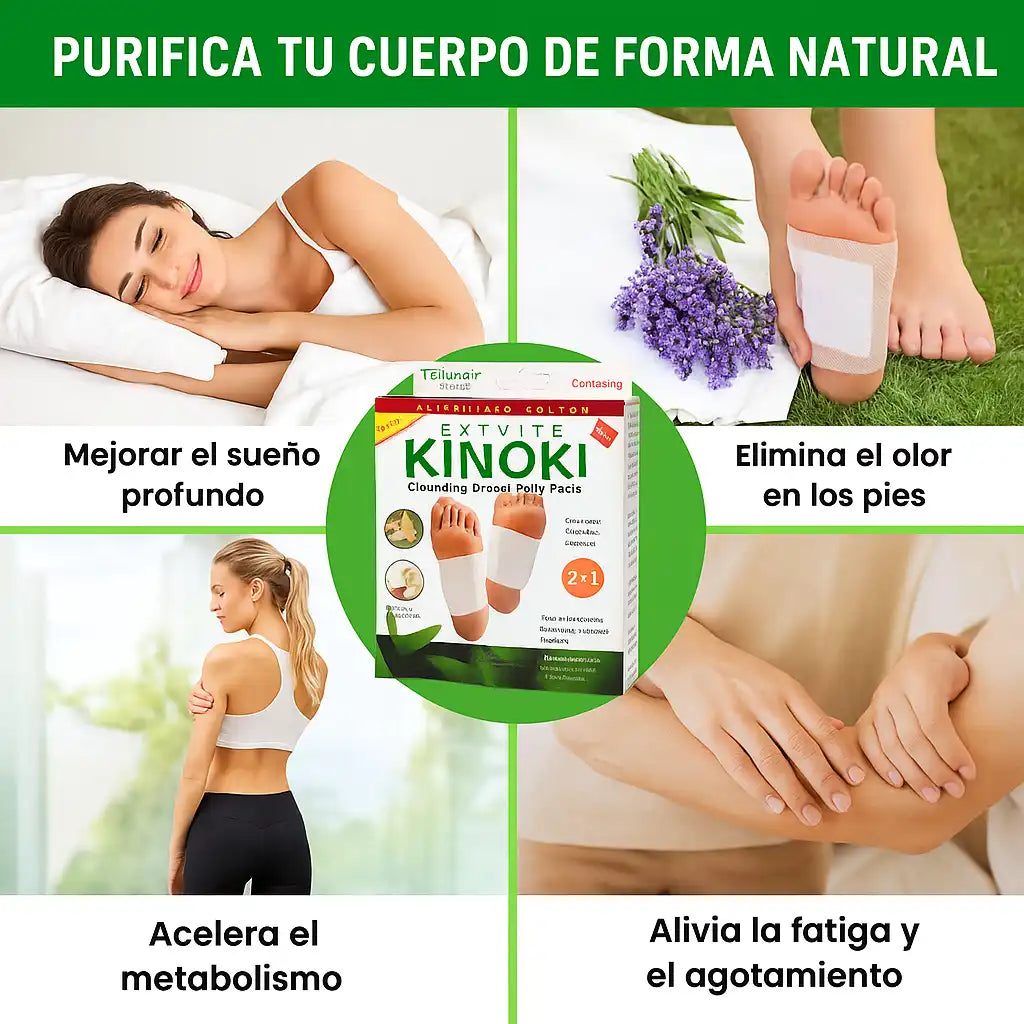 Pack 2x1 SOLO por HOY – 20 Parches Desintoxicantes Kinoki™ (2 Packs de 10)