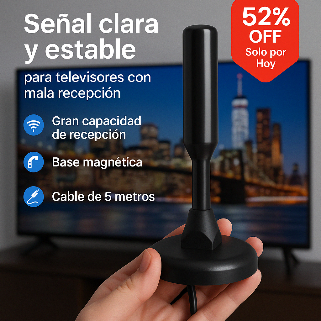 52% OFF Solo por hoy - PowerSignal™ | Antena para TV HD