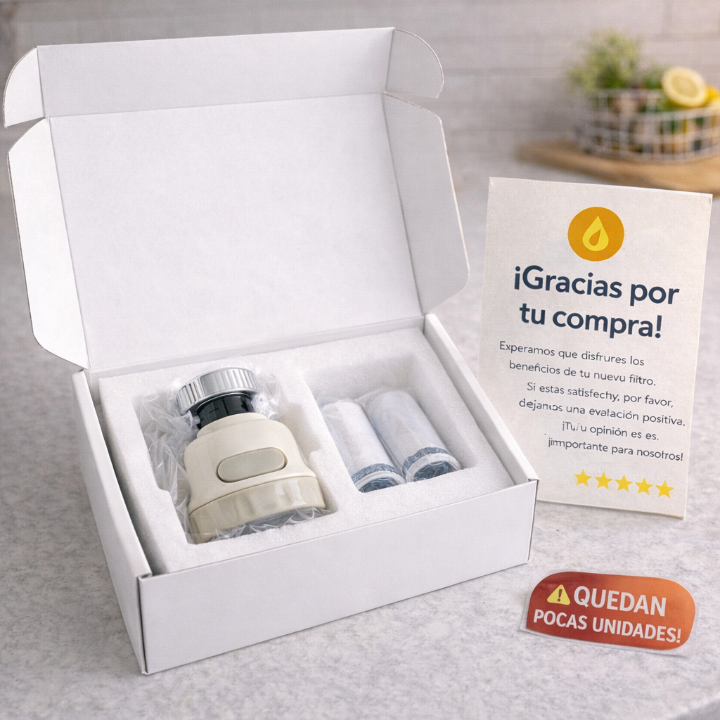 ⚠️ Quedan pocas unidades | AquaLuxe Pro™ - Purifica el agua de tu cocina