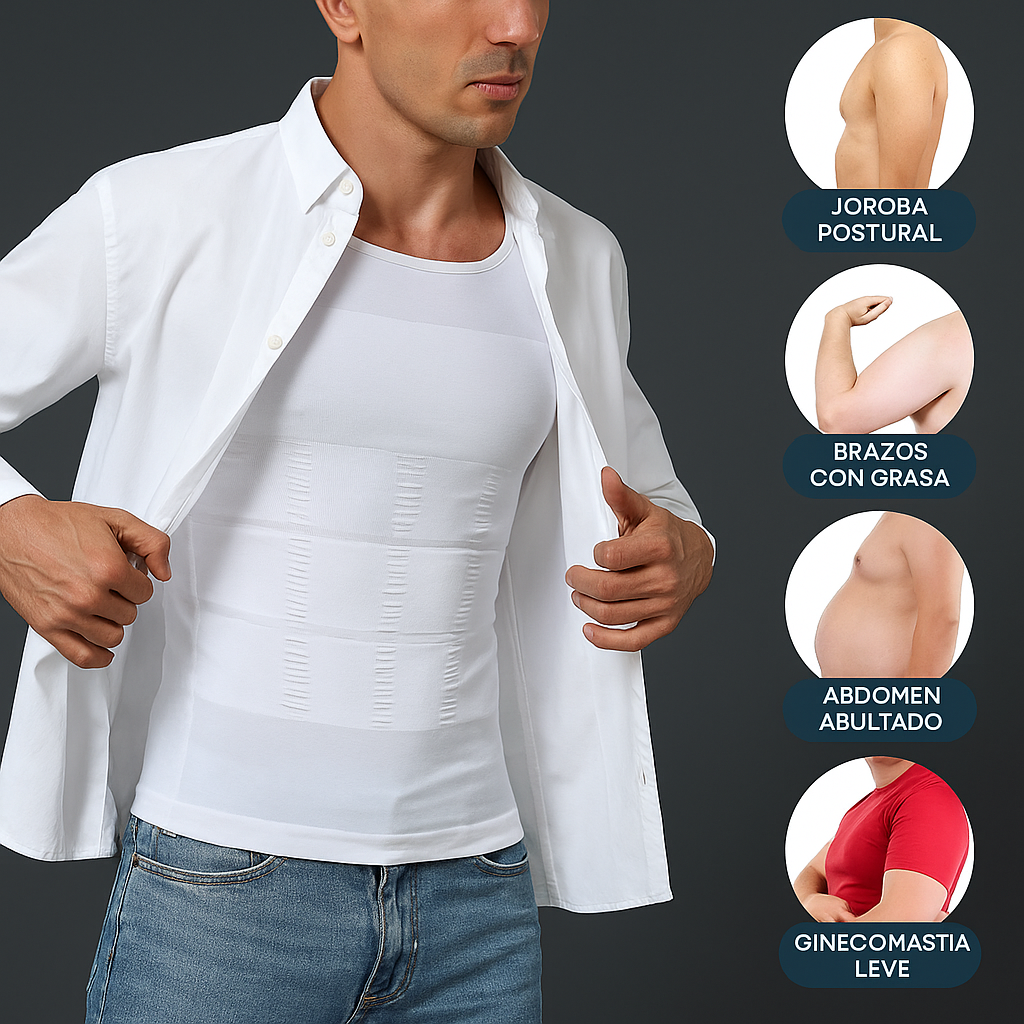 🎁 Lleva 2, paga 1 – ¡SOLO por HOY! | BodyMan Pro™ – Camiseta Faja Hombre