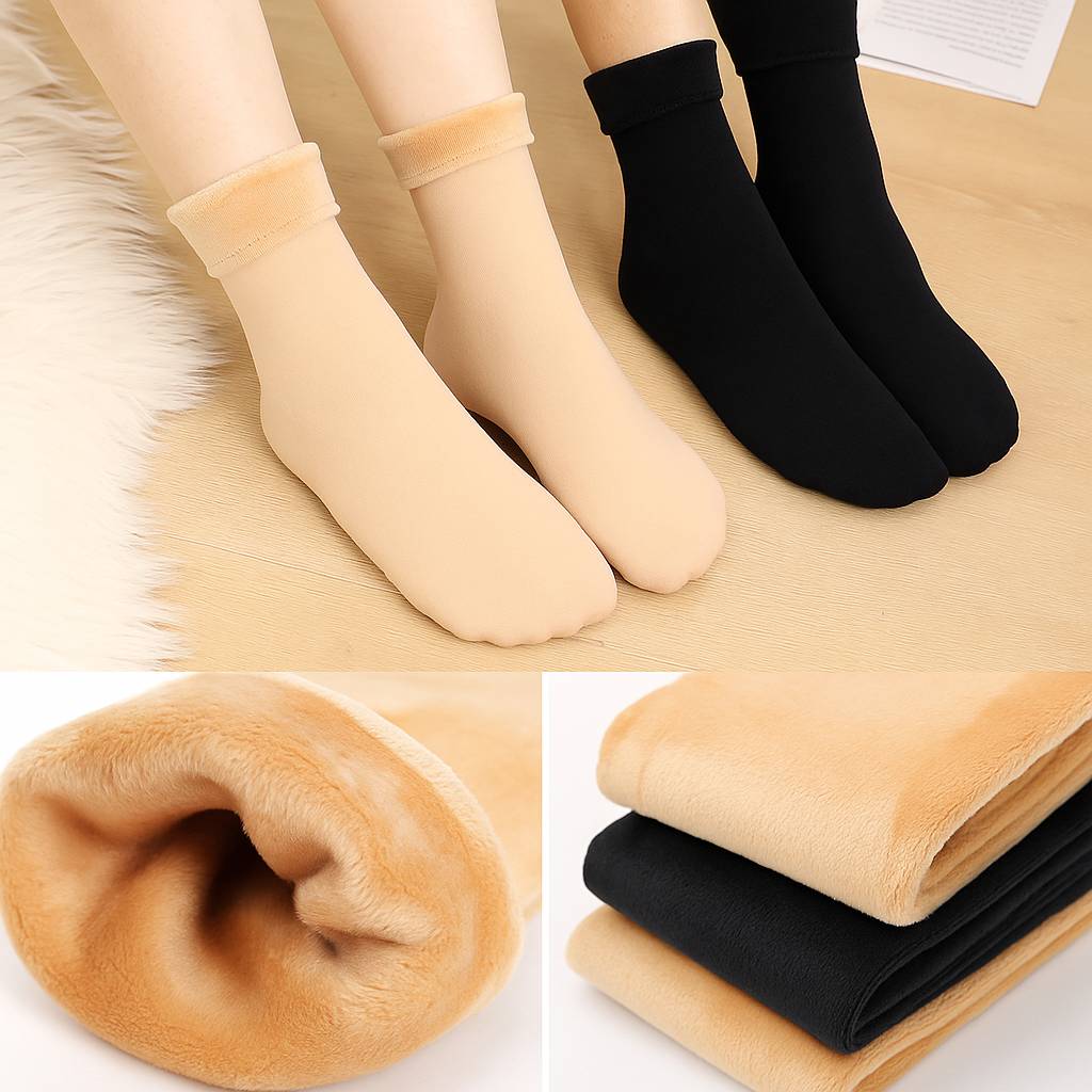 🔥 Solo por HOY: Lleva 12 pares, Paga solo 6 – Pack AntiFrío™ | Calcetines Térmicos Polar para el Invierno