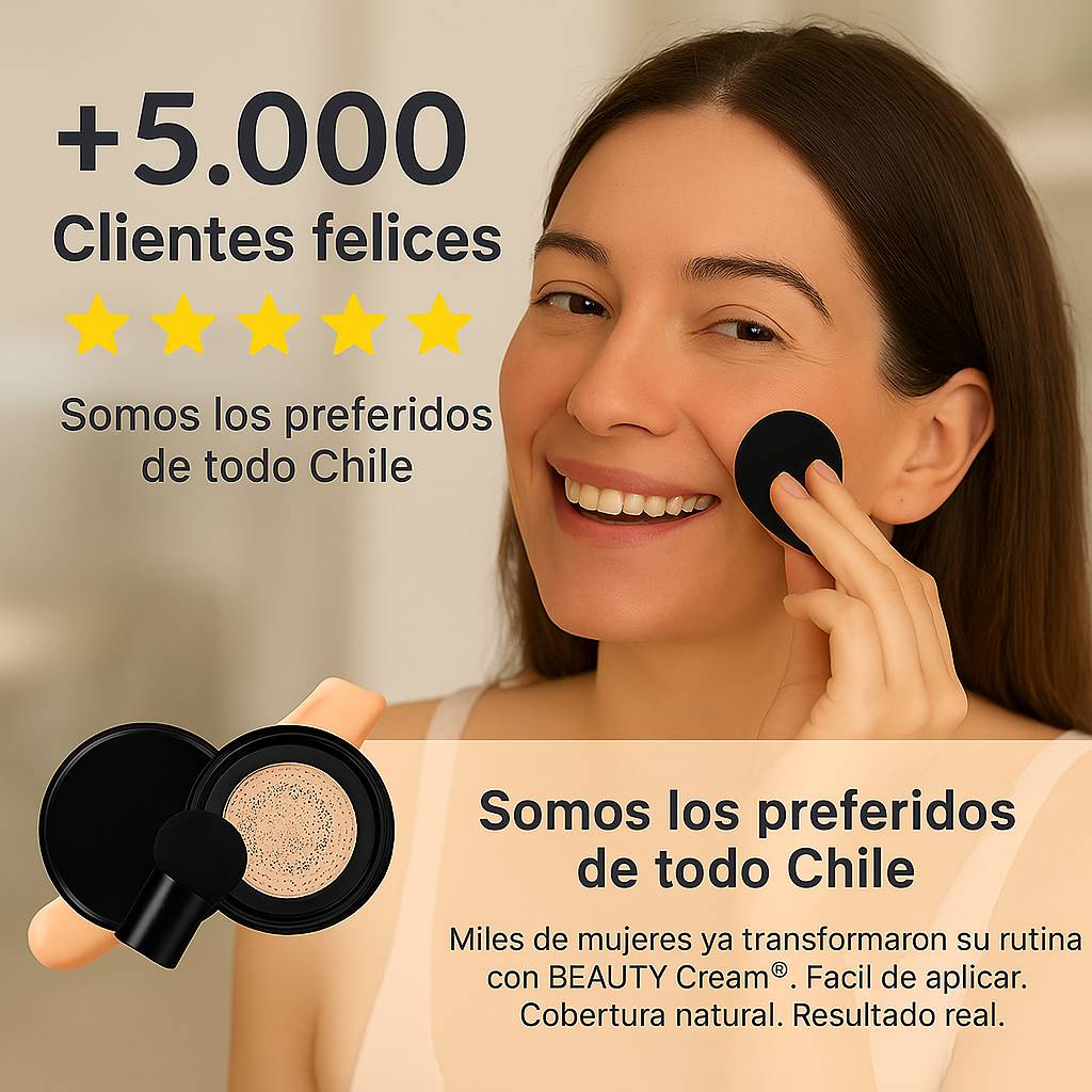 🎁 2x1 + Esponja GRATIS ¡SOLO por HOY! | BEAUTY Cream® – Base de Maquillaje Hidratante con Cobertura Natural
