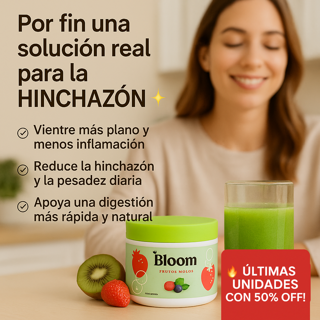 🔥 ÚLTIMAS unidades con 50% OFF – Bloom™ Jugo Verde