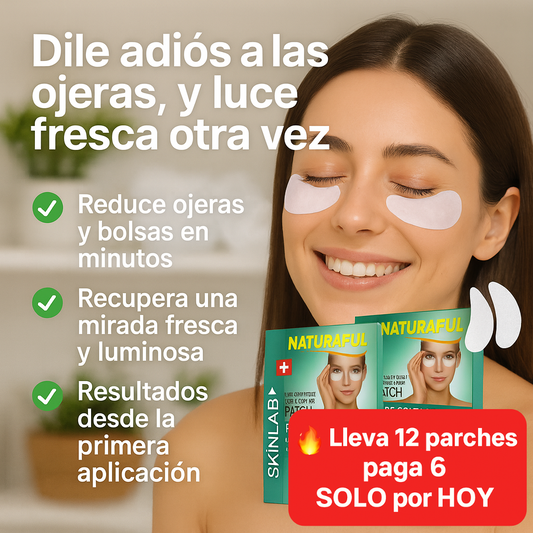 🔥 Lleva 12 parches paga 6 SOLO por HOY – Collagen Glow™ | Parches Colágeno Ojeras