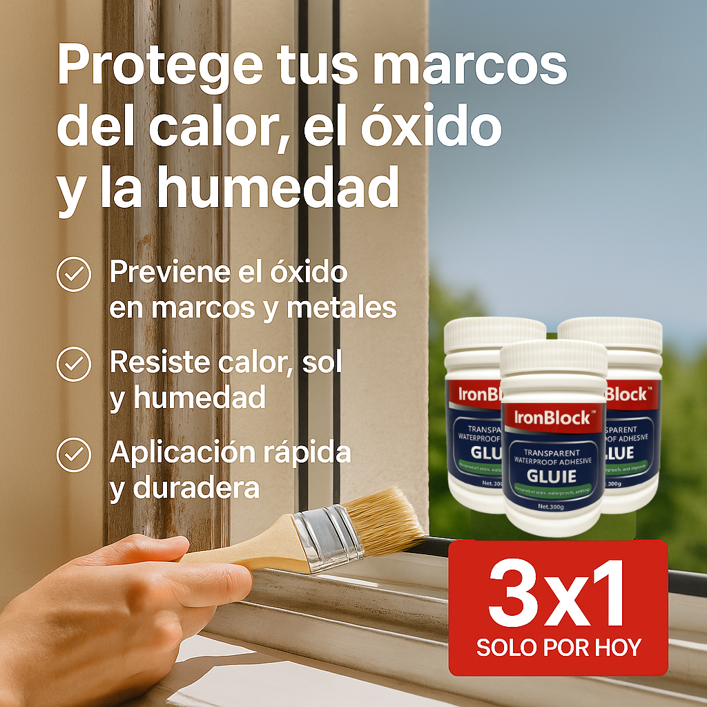 🔥 3x1 SOLO por HOY - IronBlock™ | Sellador Líquido Transaprente