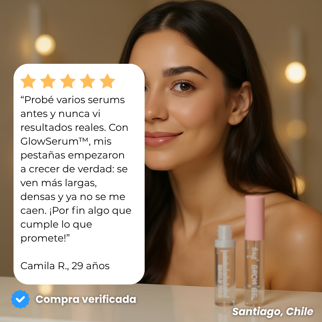 🎁 2x1 SOLO por HOY | GlowSerum™: El serum que sí hace crecer tus pestañas.