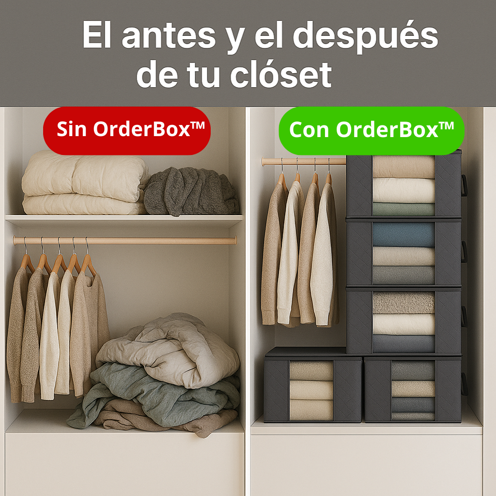 🔥 Lleva 6, paga 2 SOLO por HOY – OrderBox™ | El orden que tu hogar necesita