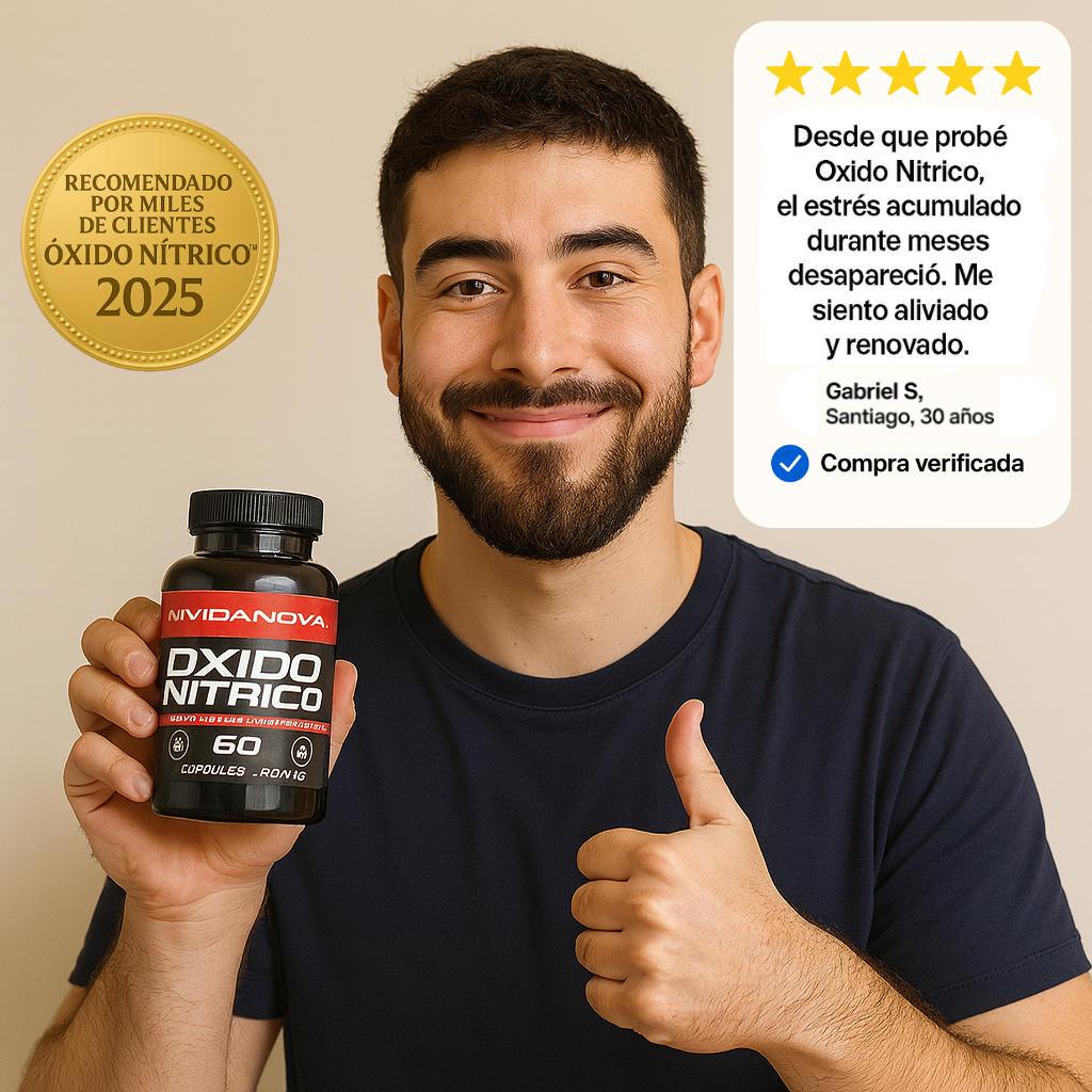 🔥 ÚLTIMAS unidades – Óxido Nítrico™: Recupera la energía y motivación que el estrés te quitó