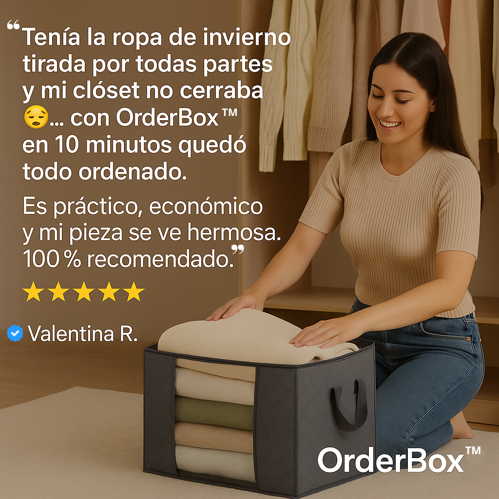 🔥 Lleva 6, paga 2 SOLO por HOY – OrderBox™ | El orden que tu hogar necesita