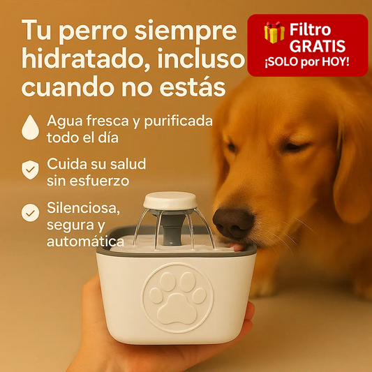 🎁 Filtro GRATIS incluido – ¡Solo por hoy! | FuenteFiel™: Agua limpia y fresca todo el día