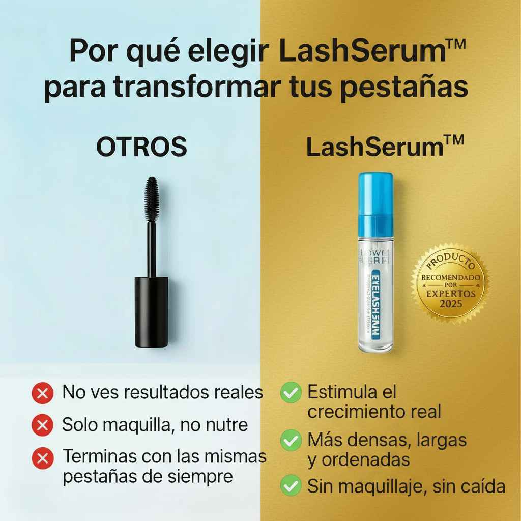 🎁 2x1 SOLO por HOY | LashSerum™: El serum que sí hace crecer tus pestañas.