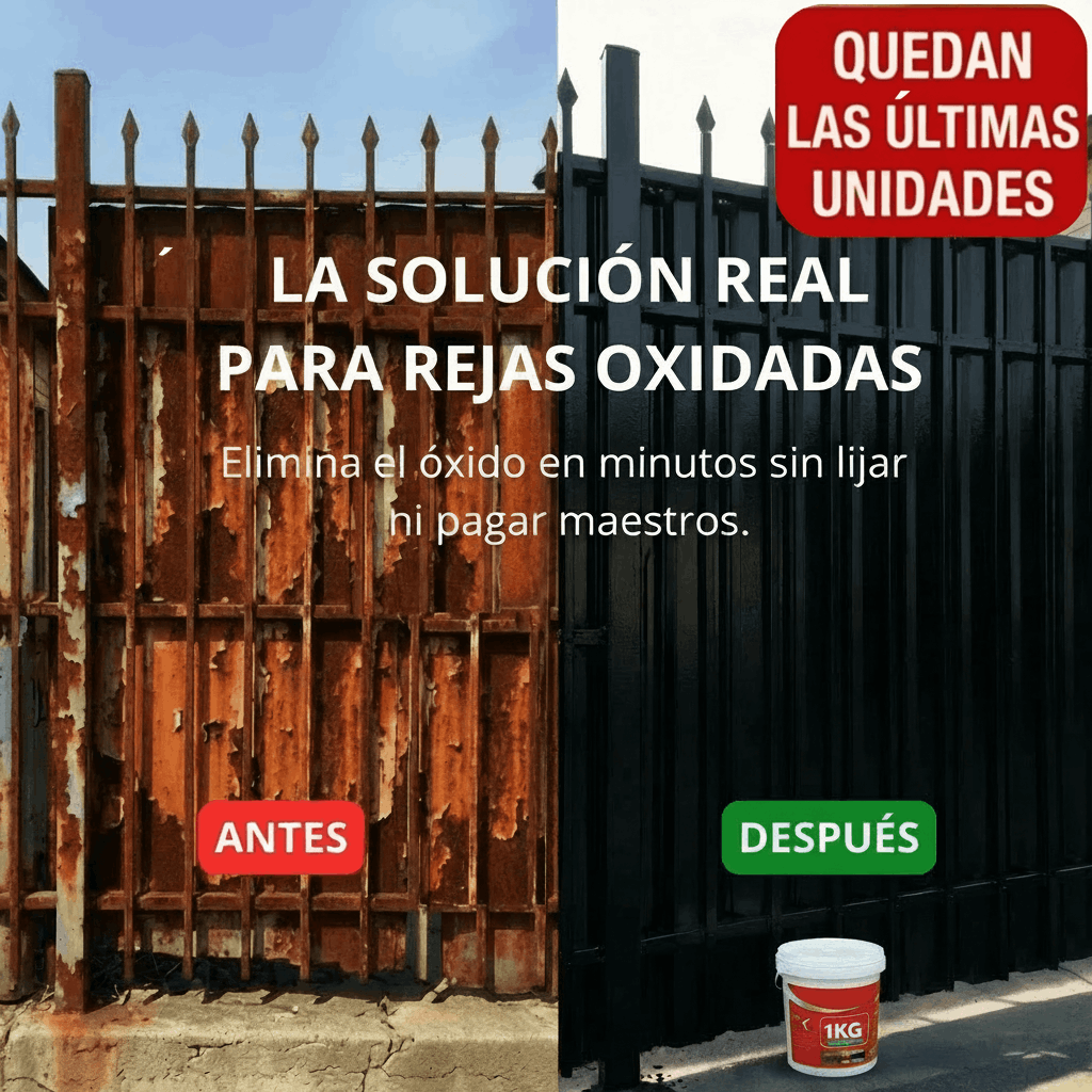🚨 ÚLTIMAS unidades disponibles | ÓxidoFix™: Removedor de Óxido 1kg
