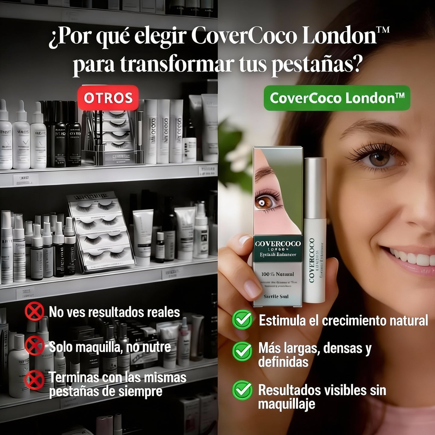 🚨 ÚLTIMAS unidades disponibles | CoverCoco London™: Serum crecimiento pestañas