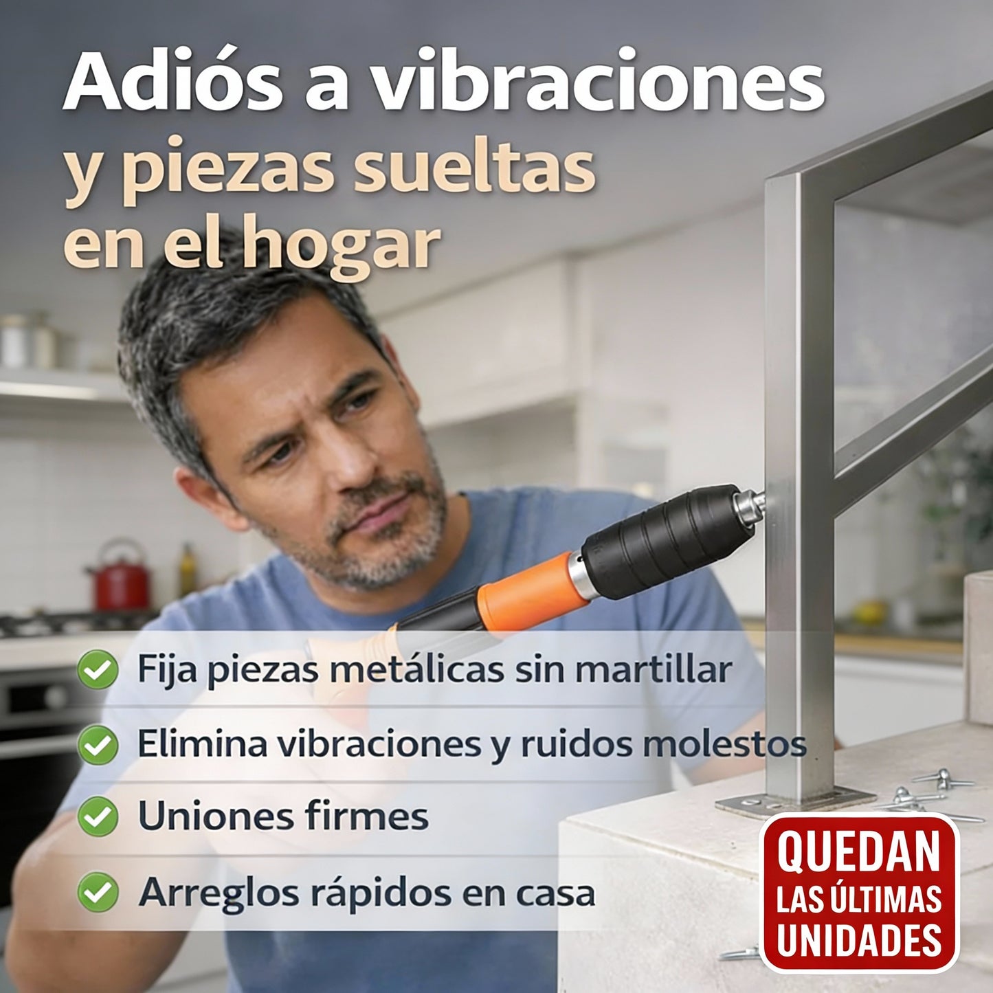 ⚠️ Quedan pocas unidades | UniFix™ – Fija piezas sueltas en tu hogar sin martillar
