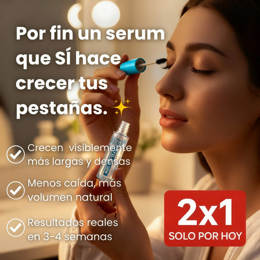 🎁 2x1 SOLO por HOY | LashSerum™: El serum que sí hace crecer tus pestañas.
